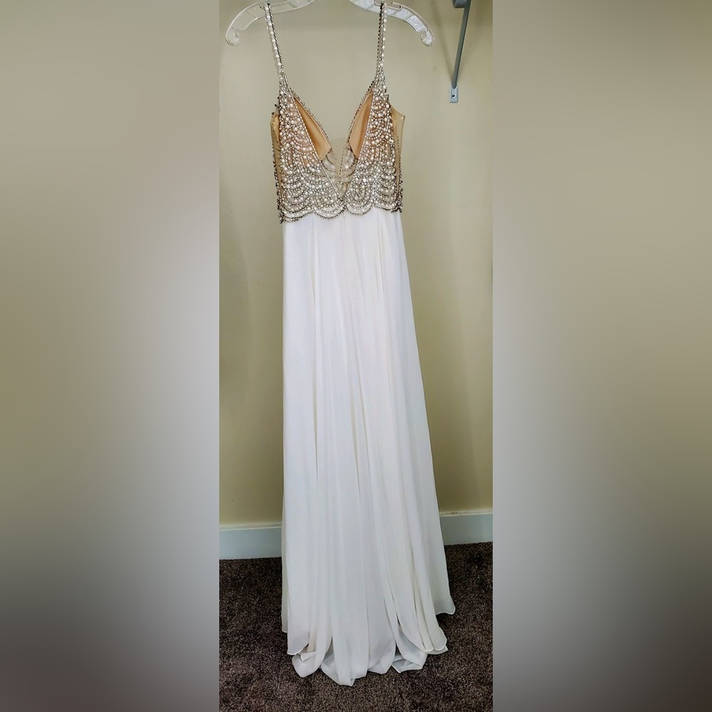lulus white wedding dress size 4 - Picture 6 of 8